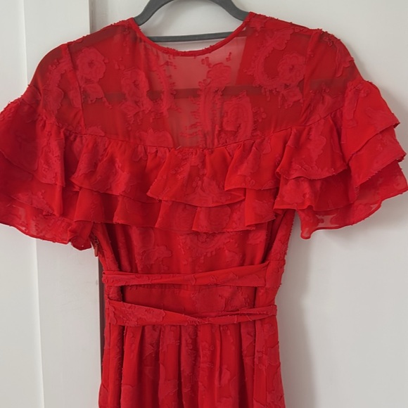 NWT Rebecca Taylor Clip Silk-Blend A-Line Dress Size 0 - Picture 8 of 12